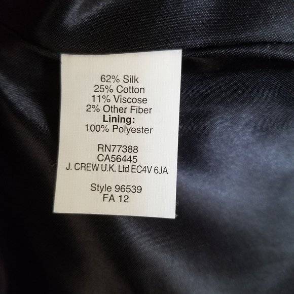 J. Crew Metallic Tweed Navy Blazer - Picture 4 of 8